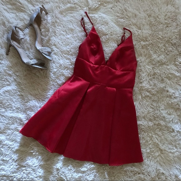 🎉NEW YEAR SALE🎉 Satin Homecoming Dress - Picture 1 of 4